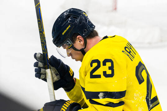 Lucas Raymond of Sweden in the men's ice hockey