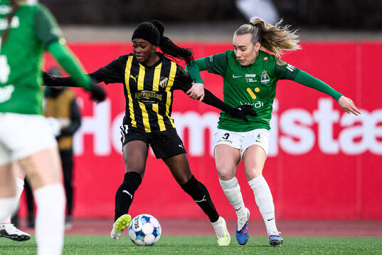 Monica Jusu Bah of Häcken and Elisa Vidarsdottir of