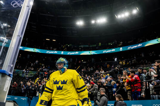 Goaltender Jacob Markström of Sweden