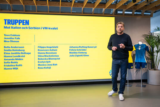 Bläddra bland fler bilder av Football, Women, Sweden, Press conference