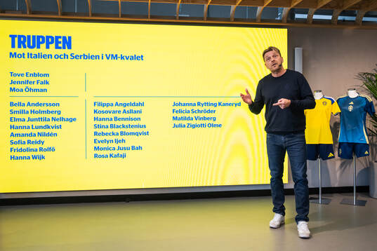 Head coach Tony Gustavsson of the Swedish women's national