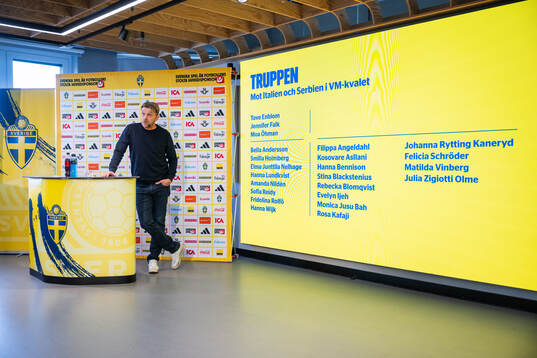 Head coach Tony Gustavsson of the Swedish women's national