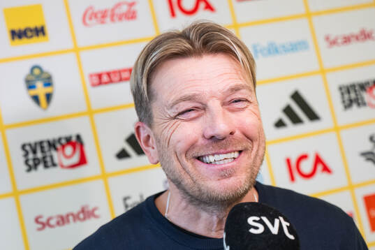 Head coach Tony Gustavsson of the Swedish women's national