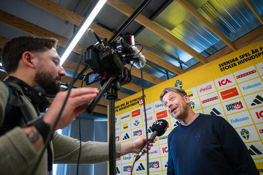 Head coach Tony Gustavsson of the Swedish women's national