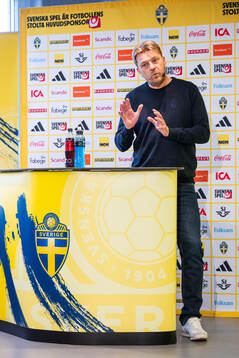 Head coach Tony Gustavsson of the Swedish women's national