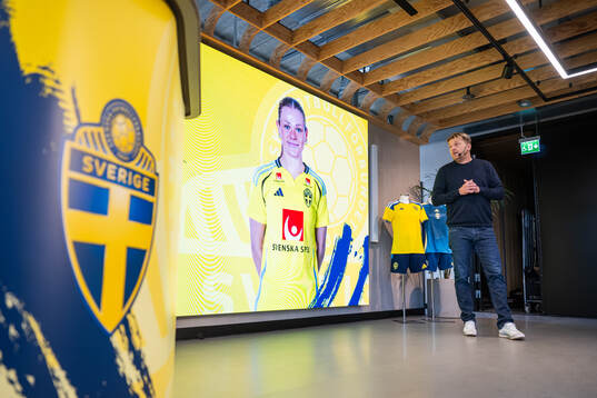 Head coach Tony Gustavsson of the Swedish women's national