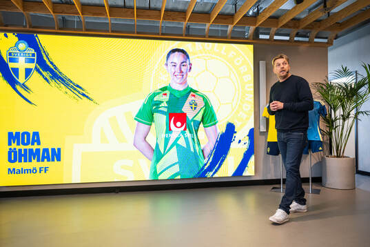 Head coach Tony Gustavsson of the Swedish women's national