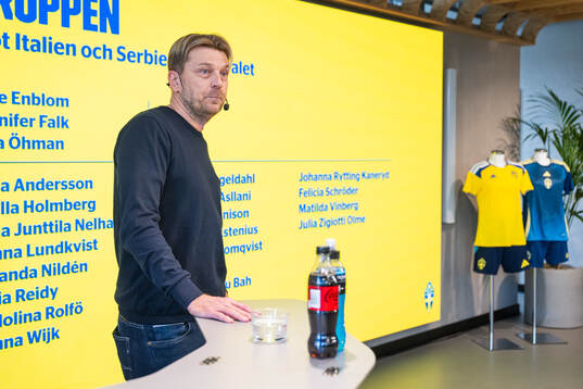 Head coach Tony Gustavsson of the Swedish women's national