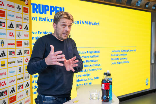 Head coach Tony Gustavsson of the Swedish women's national
