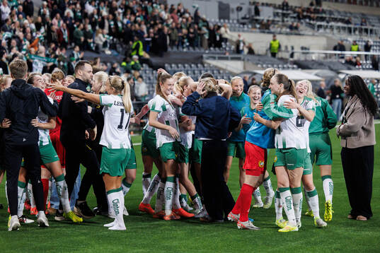 Players of Hammarby celebrate