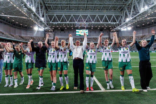 Players of Hammarby celebrate