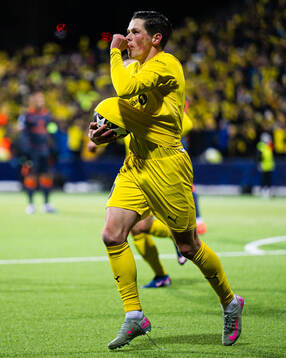 Sondre Brunstad Fet of Bodø/Glimt celebrates