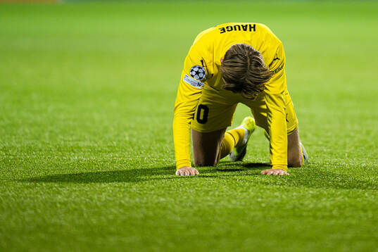 Jens Petter Hauge of Bodø/Glimt looks dejected