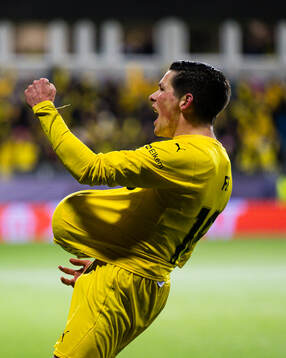 Sondre Brunstad Fet of Bodø/Glimt celebrates
