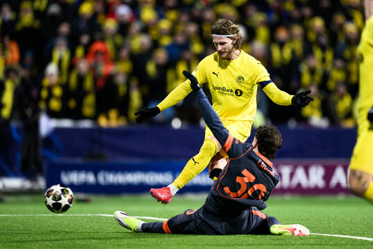 Kasper Høgh of Bodø/Glimt scores the 3-1 goal