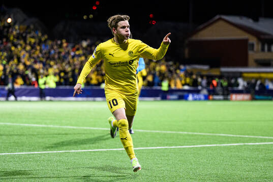 Jens Petter Hauge of Bodø/Glimt celebrates
