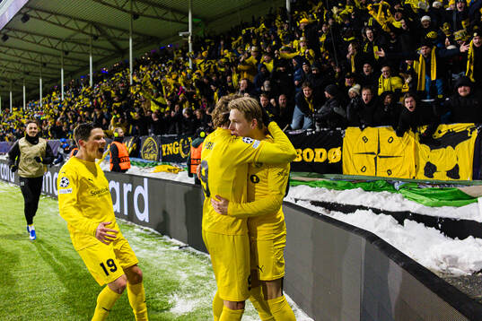 Jens Petter Hauge of Bodø/Glimt celebrates