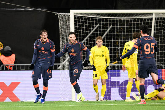 Pio Esposito of Inter celebrates