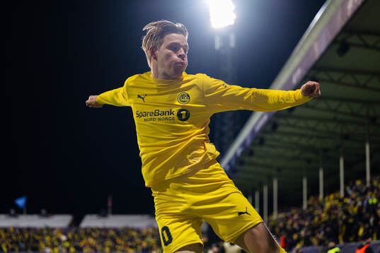 Jens Petter Hauge of Bodø/Glimt celebrates