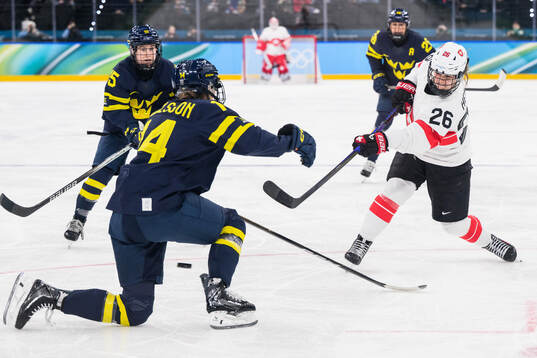 Naemi Herzig of Switzerland in the women's ice hockey