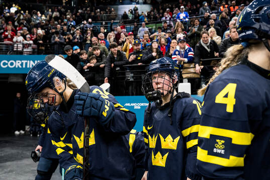 Lisa Johansson of Sweden looks dejected