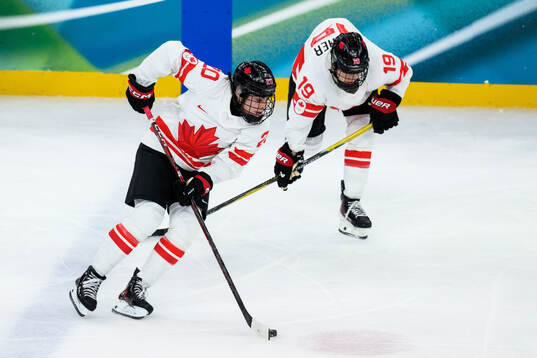 Sarah Nurse of Canada in the women's ice hockey final game