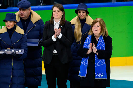 Gunilla Lindberg, Secretary General of ANOC, at the medal