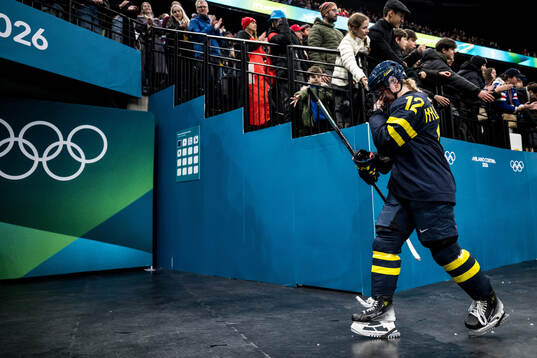 Maja Nylén Persson of Sweden looks dejected