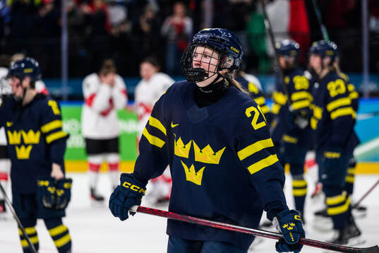 Felizia Wikner Zienkiewicz of Sweden looks dejected