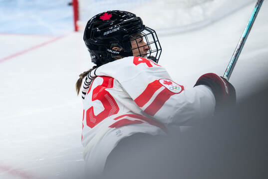 Kristin O'Neill of Canada celebrates