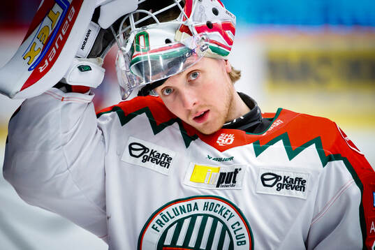 Frölundas målvakt Tobias Normann