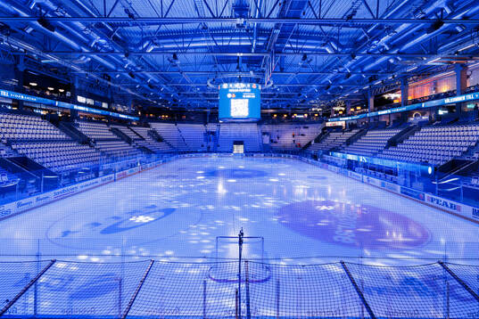 Interiör vy från Vida arena