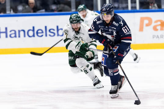 Färjestads Axel Bergkvist och Linköpings Markus Ljungh