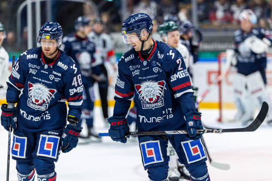 Linköpings Mikko Kokkonen och Rasmus Rissanen deppar