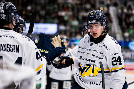 HV71s Hampus Eriksson jublar