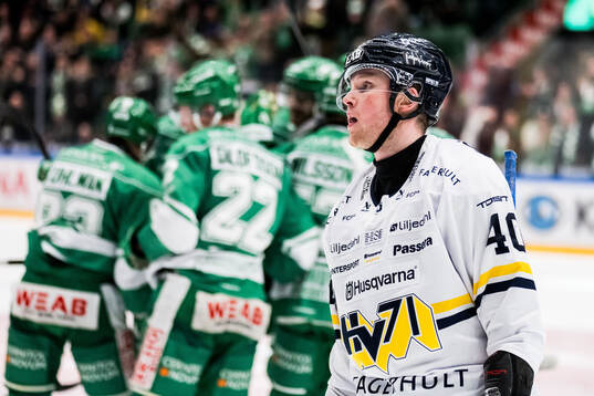 HV71s Oskar Stål-Lyrenäs deppar