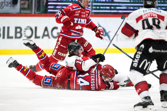 Malmö Redhawks Petter Vesterheim och Timrås Emil