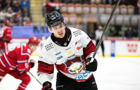 Malmö Redhawks Axel Sundberg deppar