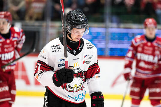 Malmö Redhawks Isac Nilsson deppar