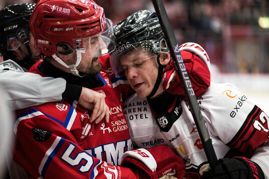 Timrås Anton Lander och Malmö Redhawks Joona Ikonen