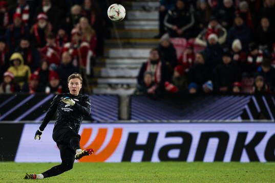 Goalkeeper Mathias Dyngeland of Brann