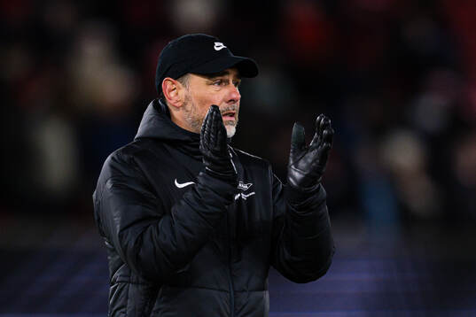 Head coach Freyr Alexandersson of Brann looks dejected
