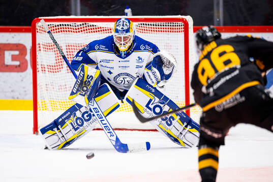 Leksands målvakt Marcus Gidlöf