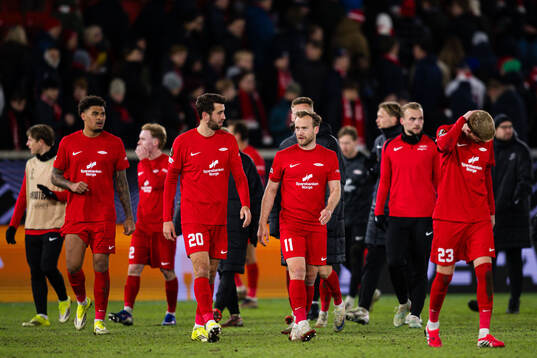 Vetle Dragsnes, Bård Finne and Thore Pedersen of Brann