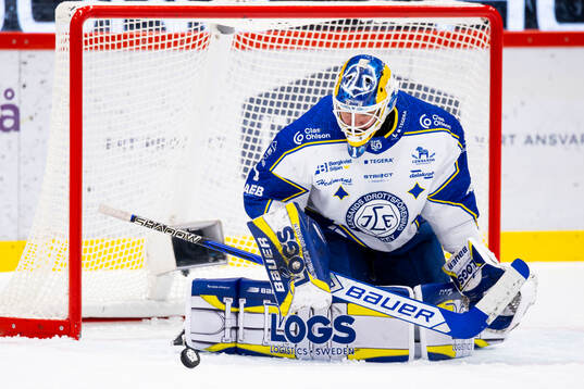 Leksands målvakt Marcus Gidlöf