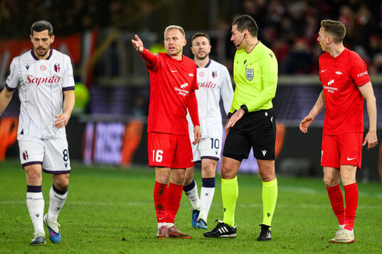 Jón Dagur Thorsteinsson of Brann and Rade Obrenovič,