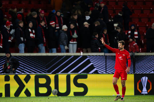 Fredrik Pallesen of Brann looks dejected