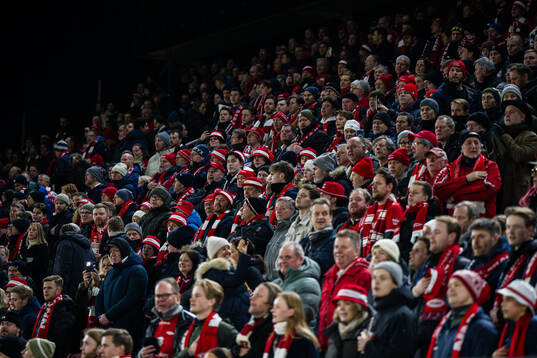Spectators in the stands