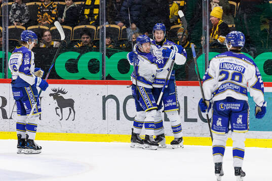 Leksands Tinus Luc Koblar jublar