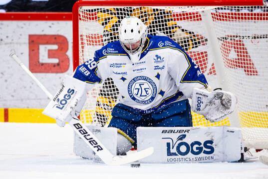 Leksands målvakt Filip Larsson